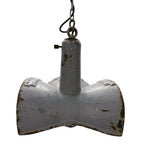 Nr. 3 Vintage industrial mirrored pendant light by Esla