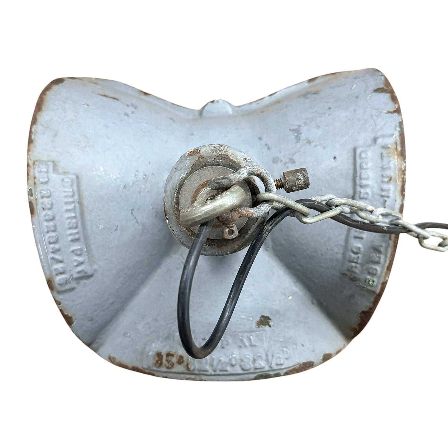 Nr. 3 Vintage industriële spiegelende hanglamp van Esla
