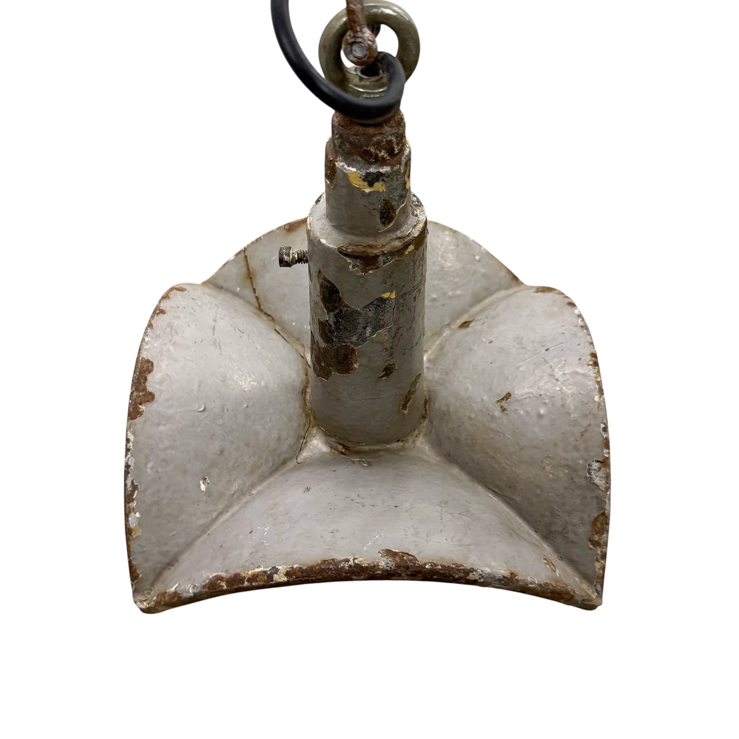 Nr. 1 Vintage industrial mirrored pendant light by Esla