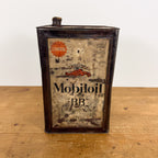 Vintage Italian Gargoyle Mobiloil BB Motor Oil Can