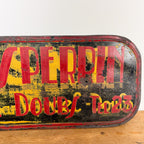 Vintage industrieel Frans transport-reclamebord van metaal