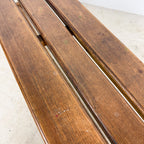 Pair of Antique Oak Benches with Turned Legs
