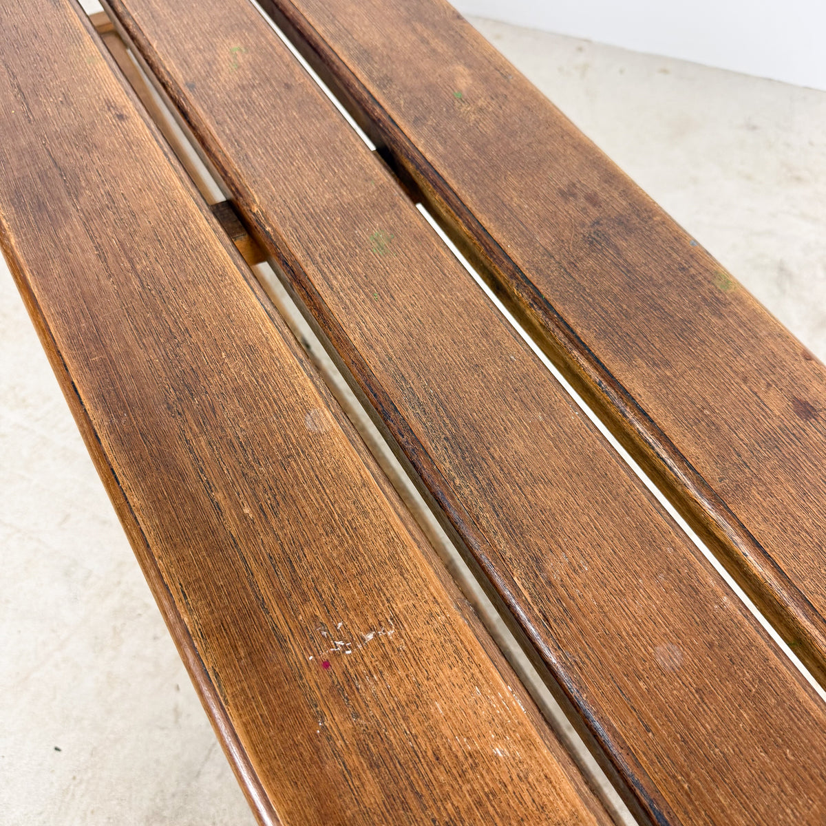 Pair of Antique Oak Benches with Turned Legs