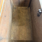 Antique Blue Painted Wooden Chest – Dated 1871
