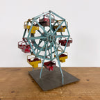 Vintage Metal Ferris Wheel Fairground Model