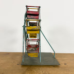 Vintage Metal Ferris Wheel Fairground Model