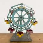 Vintage Metal Ferris Wheel Fairground Model