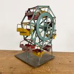 Vintage Metal Ferris Wheel Fairground Model
