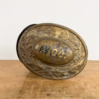Antique French Double-Sided Brass Notary Shop Sign
