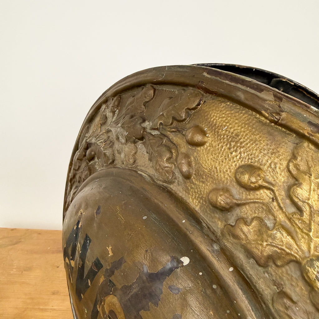 Antique French Double-Sided Brass Notary Shop Sign