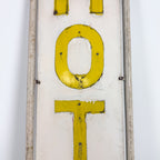 Vintage double sided iron hotel sign