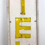 Vintage double sided iron hotel sign