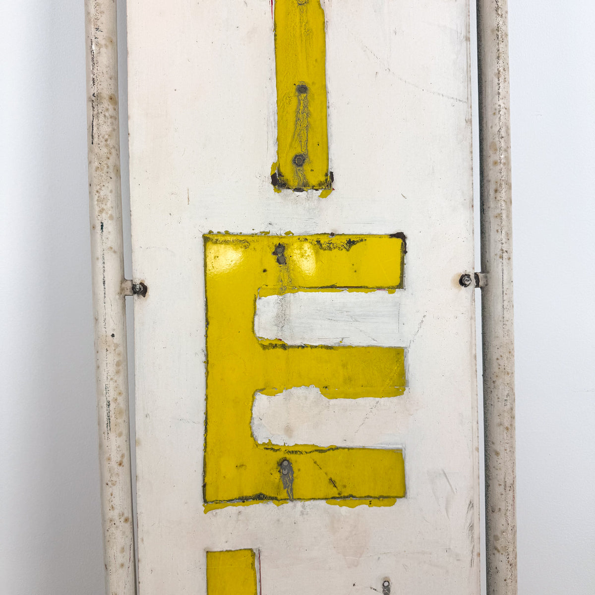 Vintage double sided iron hotel sign