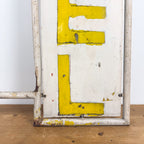 Vintage double sided iron hotel sign