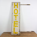 Vintage double sided iron hotel sign