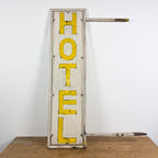 Vintage double sided iron hotel sign