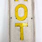 Vintage double sided iron hotel sign