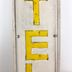 Vintage double sided iron hotel sign