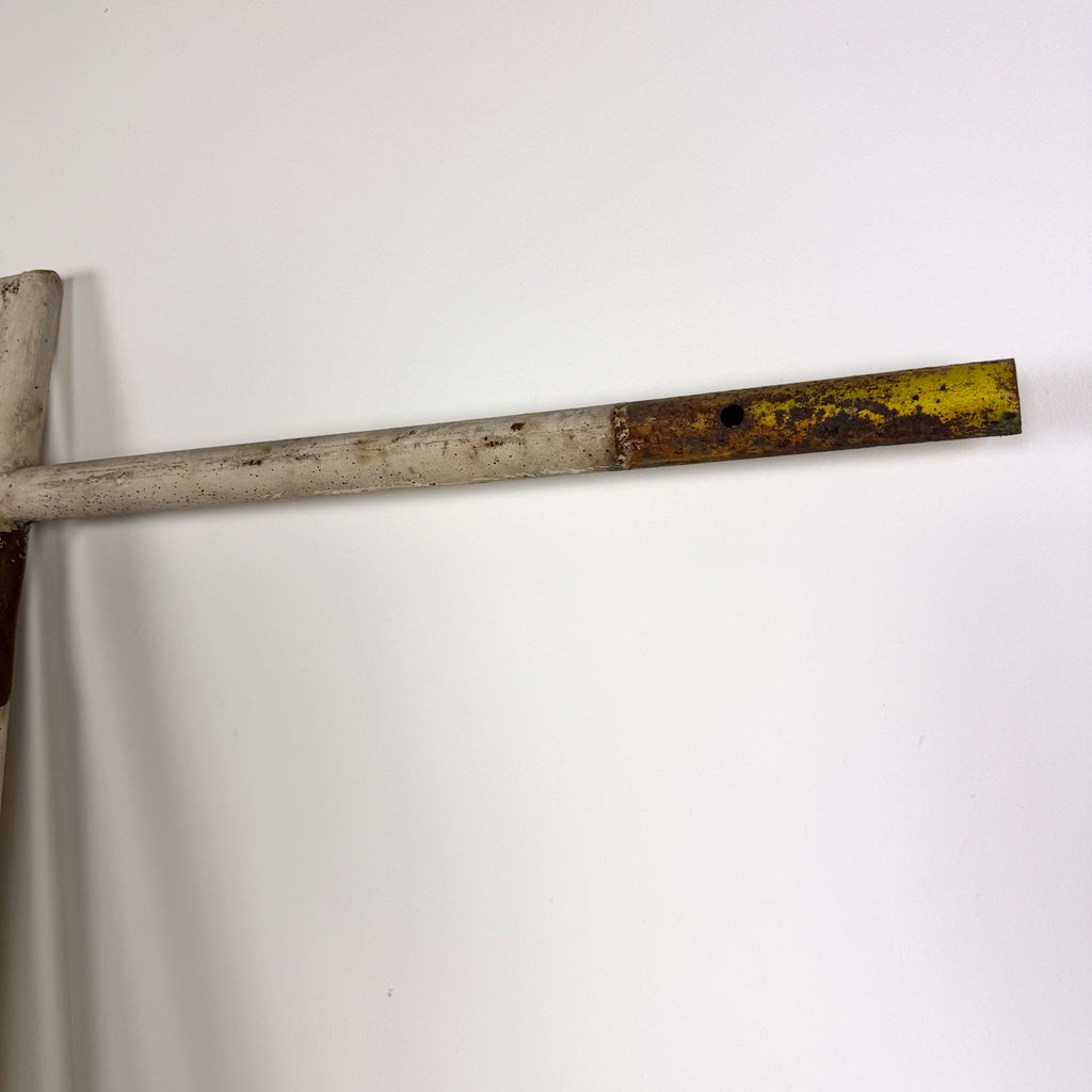 Vintage double sided iron hotel sign