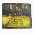 Antique German French Café Painting – Die Rose blüht