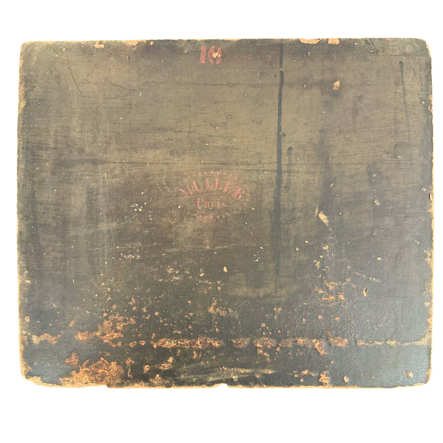 Antique German French Café Painting – Die Rose blüht
