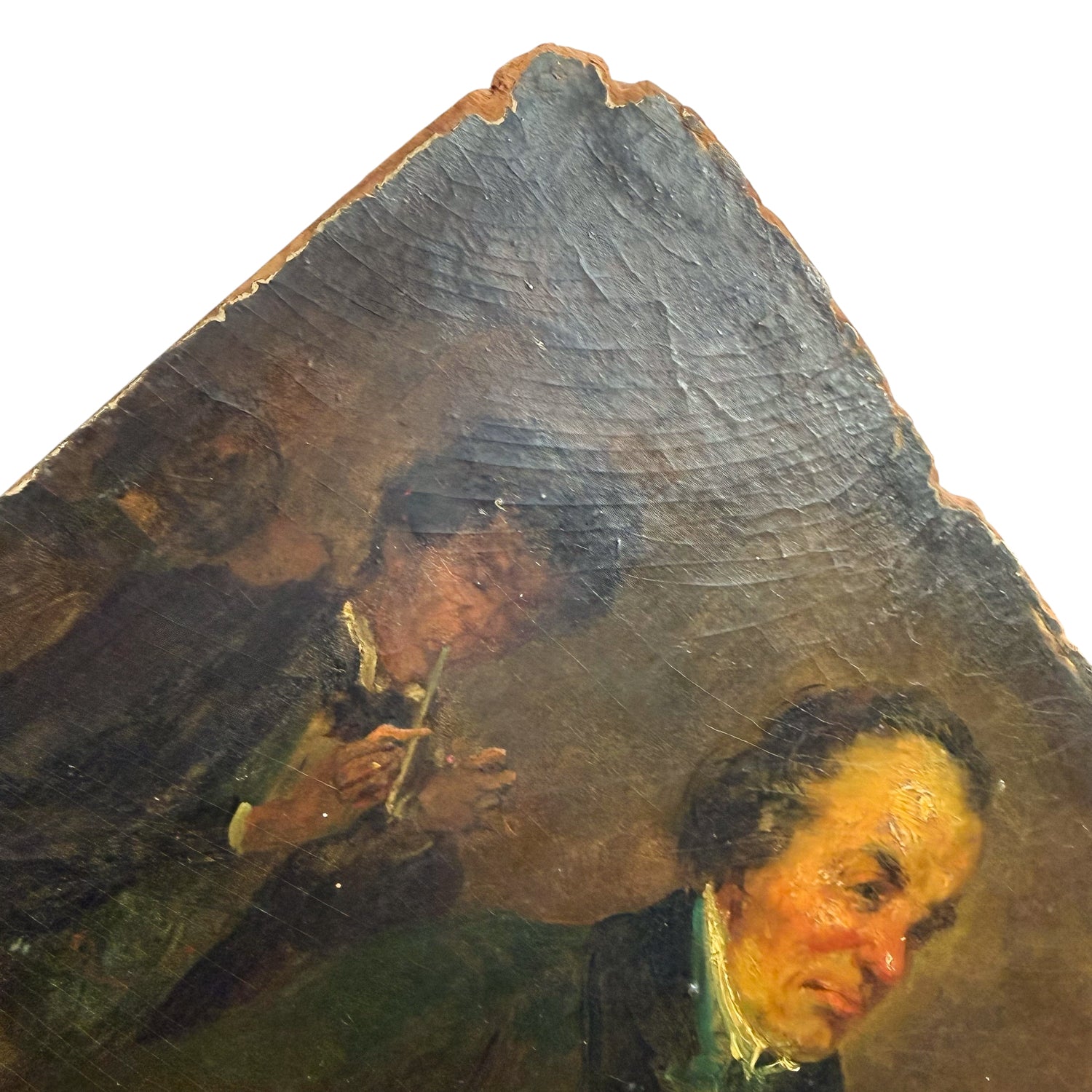 Antique German French Café Painting – Die Rose blüht