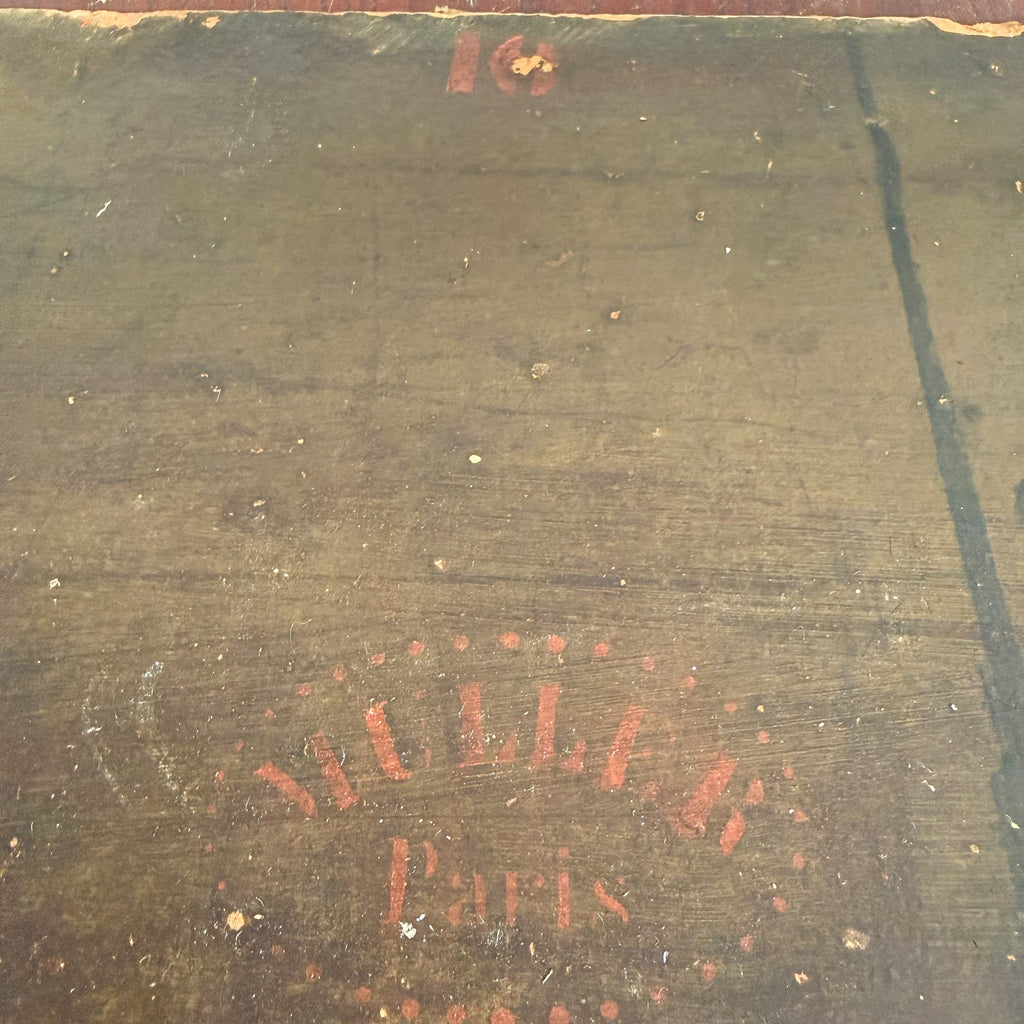Antique German French Café Painting – Die Rose blüht