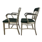 Rare pair of american aluminum Goodform armchairs
