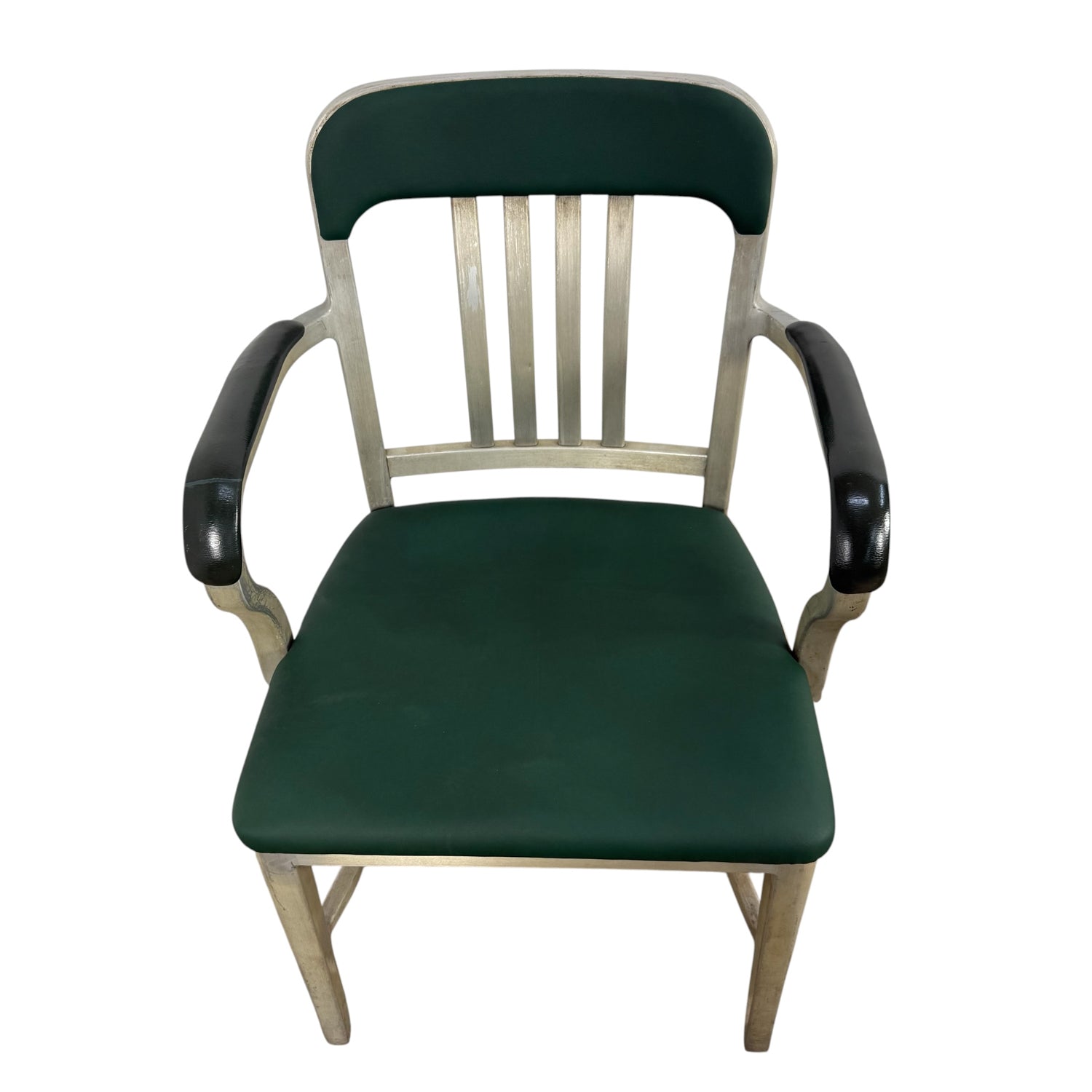 Rare pair of american aluminum Goodform armchairs