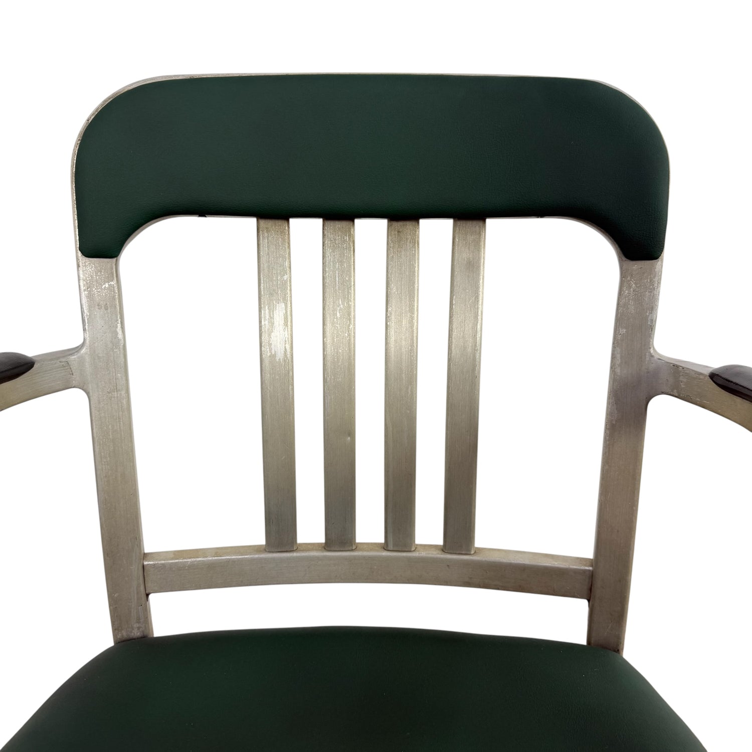 Rare pair of american aluminum Goodform armchairs