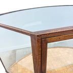 Antique Curved Glass Display Shop Counter