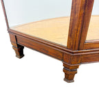 Antique Curved Glass Display Shop Counter