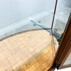 Antique Curved Glass Display Shop Counter