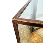 Antique Curved Glass Display Shop Counter