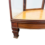 Antique Curved Glass Display Shop Counter