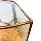Antique Curved Glass Display Shop Counter
