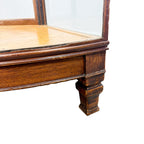 Antique Curved Glass Display Shop Counter