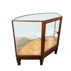 Antique Curved Glass Display Shop Counter