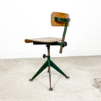 Rare industrial workshop chair by Sormel, inspired by Jean Prouvé.