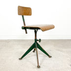 Rare industrial workshop chair by Sormel, inspired by Jean Prouvé.