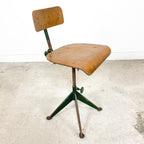 Rare industrial workshop chair by Sormel, inspired by Jean Prouvé.