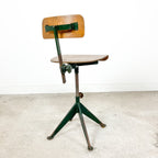Rare industrial workshop chair by Sormel, inspired by Jean Prouvé.