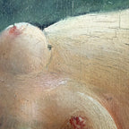 Antique Oil Painting of a Reclining Female Nude