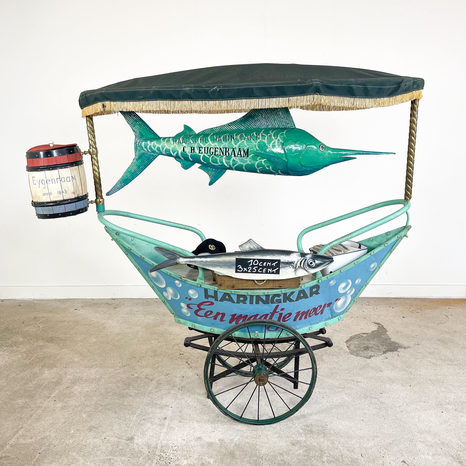 Vintage Dutch Herring Fish Cart