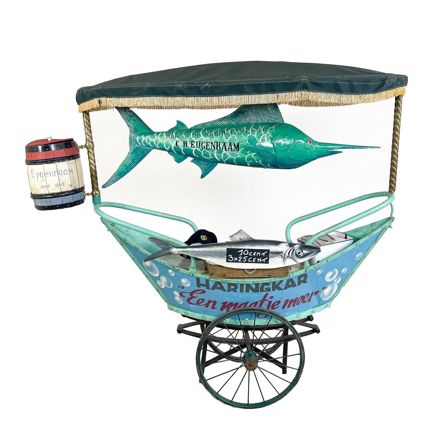 Vintage Dutch Herring Fish Cart