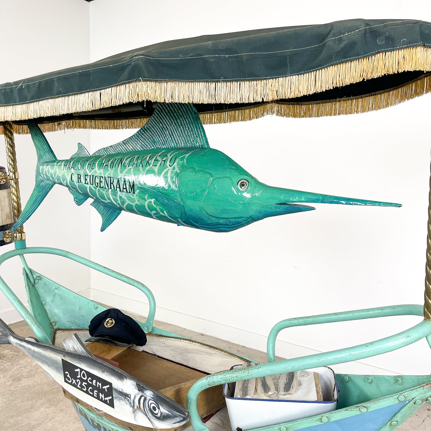 Vintage Dutch Herring Fish Cart