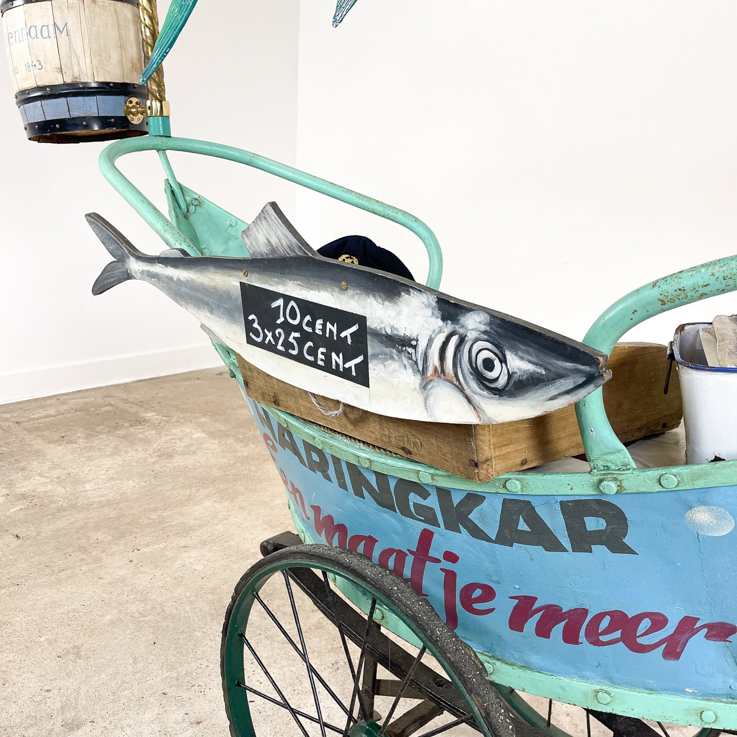 Vintage Dutch Herring Fish Cart