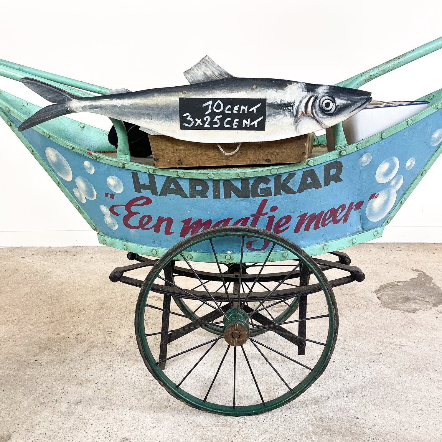 Vintage Dutch Herring Fish Cart