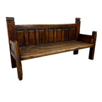 Antique Traditional Spanish Oak Bench