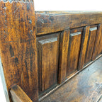 Antique Traditional Spanish Oak Bench